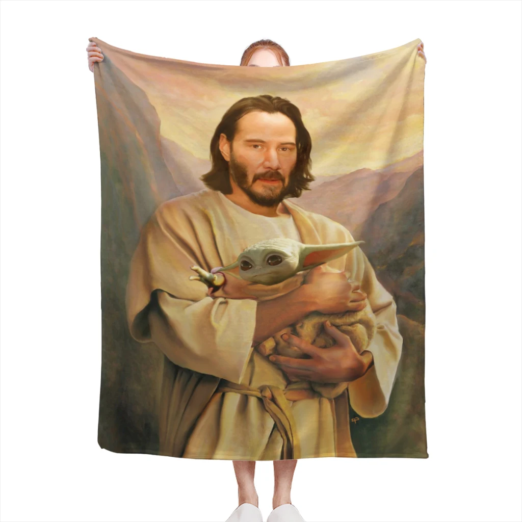 

Keanu Reeves Comfortable Flanne Blanket Fluffy Soft Bedroom Decor Sofa Blankets Comforter Home and Decoration