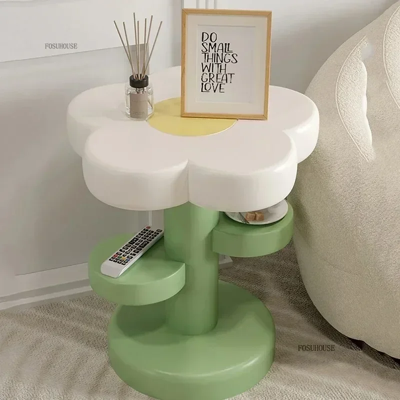 Modern Living Room Cute Pretty Bed Side Table Creative Cafe Bedroom Night Stands Library Bedside Table Bedroom Furniture H