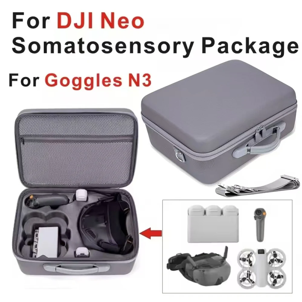 DJI 네오 모션 플라이 모어 콤보 여행용 보관 가방, DJI 네오 고글 N3/RC 모션 3 휴대용 케이스, 드론 액세서리