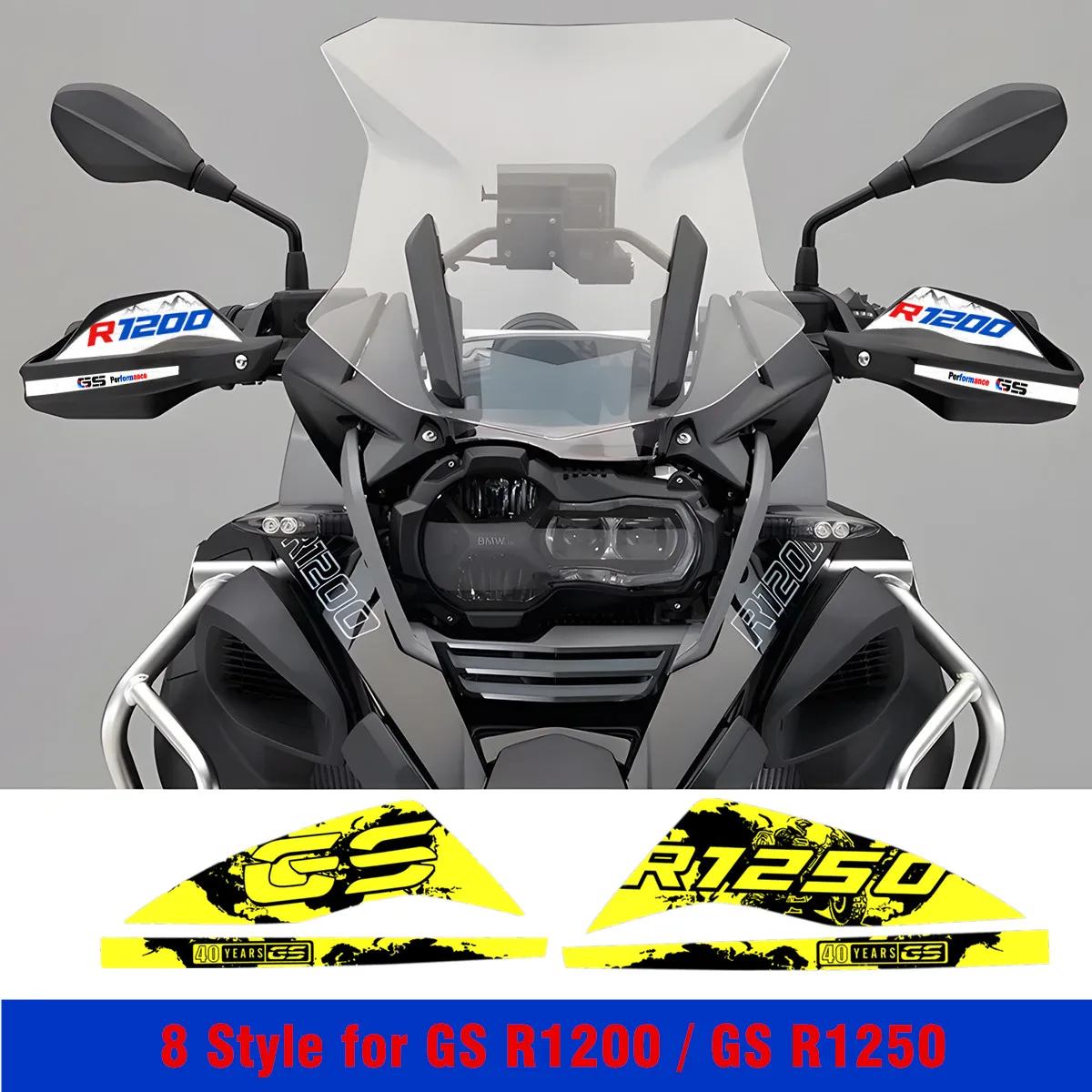 

R1250GS наклейка на мотоцикл, защита рук на 40-ю годовщину, приключения R1200GS, водонепроницаемая наклейка