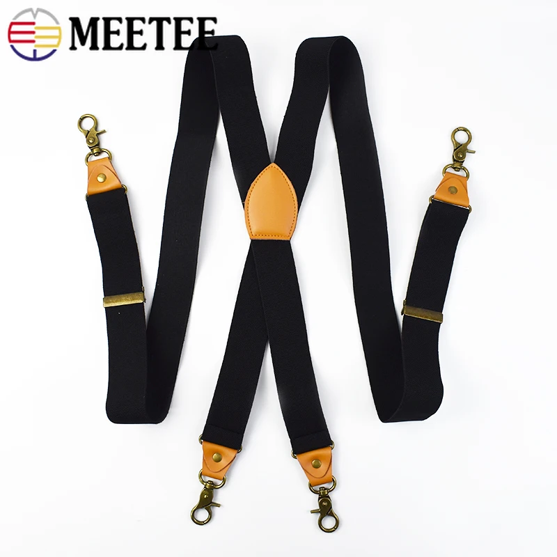 

1Pc Deepeel 3.5x120cm New Men Suspender Pants 4 Clips Trousers Shoulder Strap Male Jockstrap Adults Jeans Braces Accessories