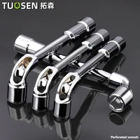 TUOSEN L Type Pipe Perforation Elbow Wrench Double Head Outer Hexagon Socket Sleeve Spanner Remove Fix Screw Nut 1