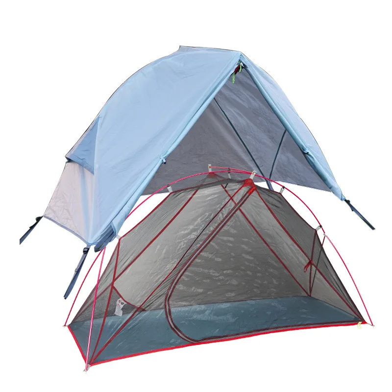 Camping tent Portable tent Outdoor Camping Off-the-ground Tent Single-person Easy-to-storage Portable Aluminum Alloy Anti-mosquito Rain-proof Fishing Tent