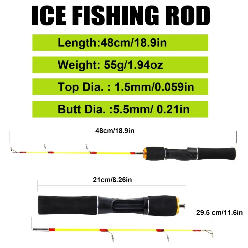 Ultralight Mini Winter Fishing Rod 3