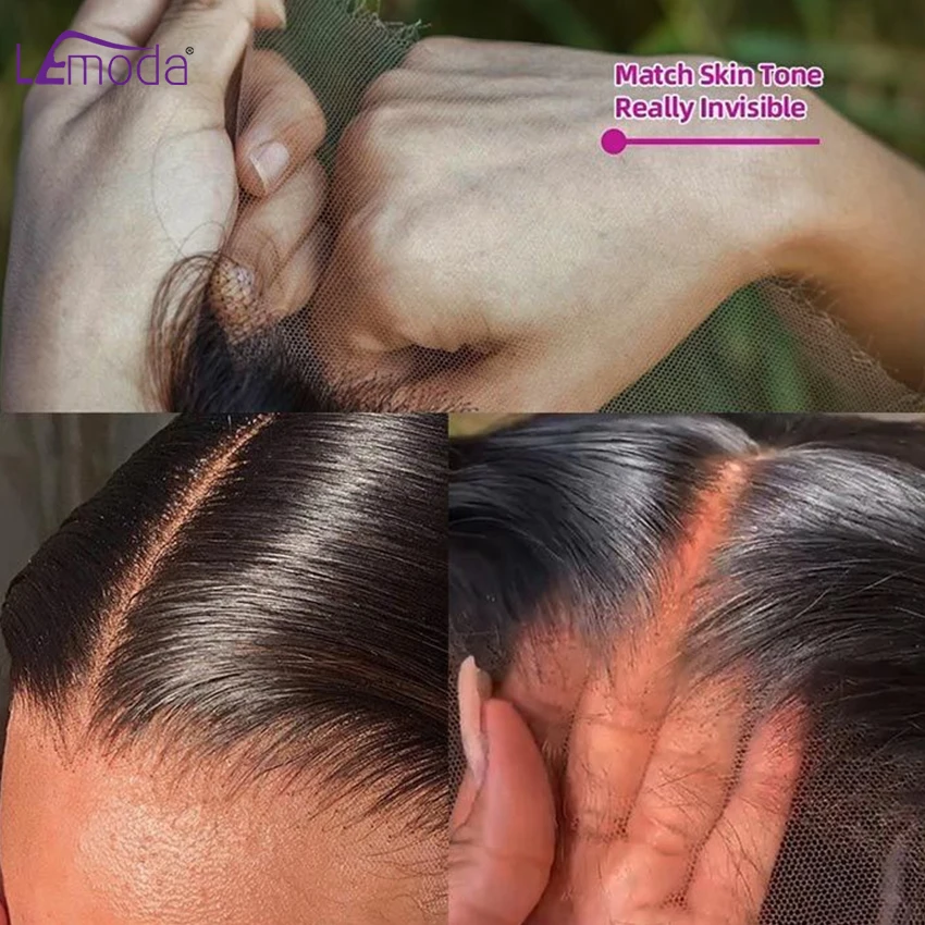 13x6 HD Lace Frontal Only Pre Plucked Body Wave Real HD Lace 13x4 Frontal Remy Hair 5x5 Closure 22 24 Inches 12A Virgin Hair