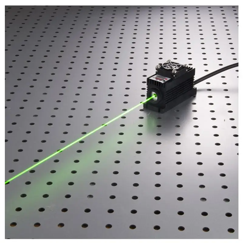 532nm 100/200/300MW TEM00 Green Lab Laser Module + TTL/Analog + TEC Cooling + Power Supply