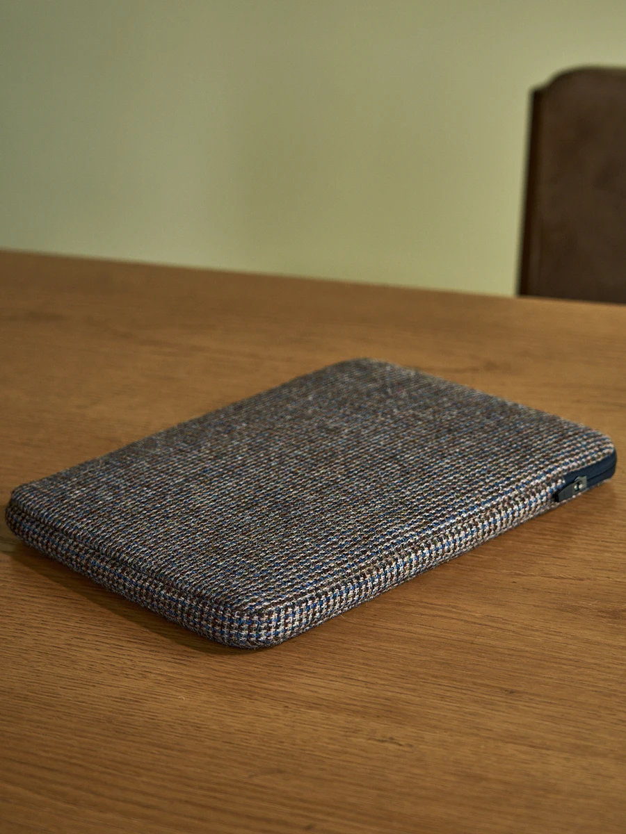 Borsa Elettrica Per Mouse In Lana Di Tweed Harris Resistente Alle Cadute Con Assorbimento Degli Urti Leggero Retrò