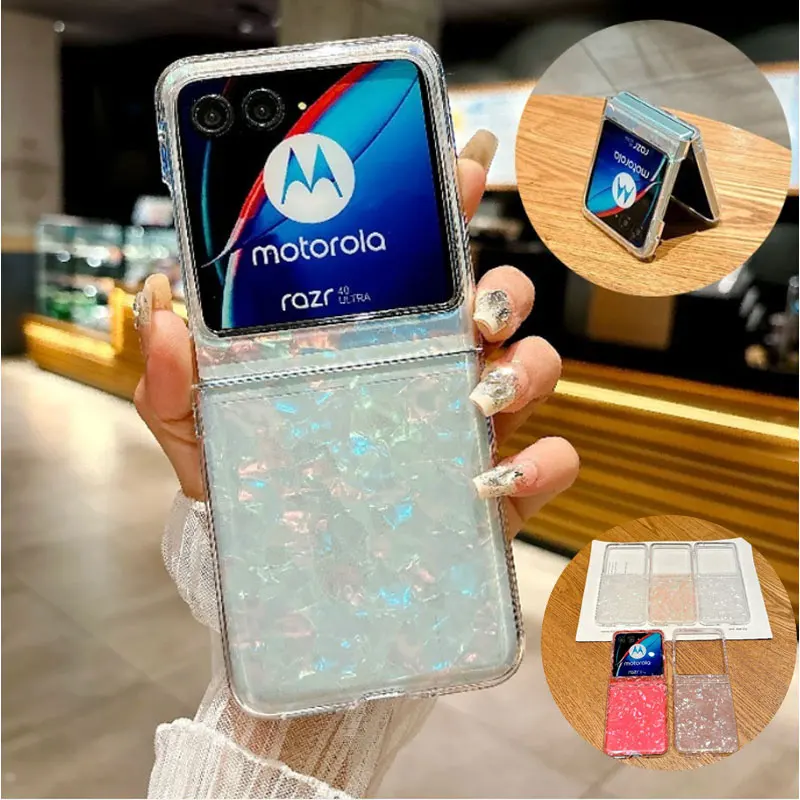 Luxury Seashell Glitter Protective Phone Case - Elegant Hard Cover