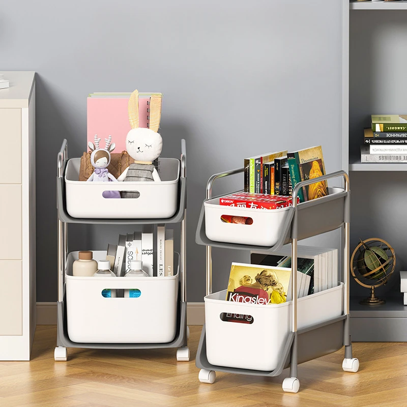 Mobile Storage Rack Trolley Cucina Bagno Camera Da Letto Multi Piano Snack Storage Rack Con Ruote Organizer Accessori Per La Casa