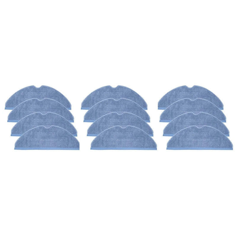 

12Pcs Vacuum Mop Replacement Pads For Roborock T7 T7 Plus S7 Reusable Floor Expert Wet Replacement Microfiber Soft Pad