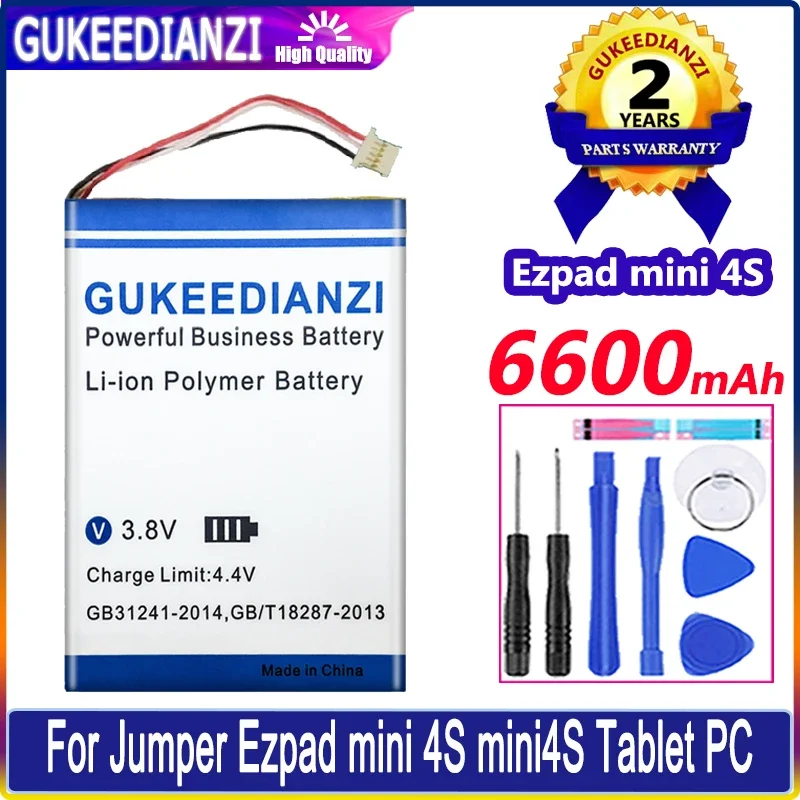 

GUKEEDIANZI Battery 6600mAh For Jumper Ezpad mini 4S Tablet Bateria
