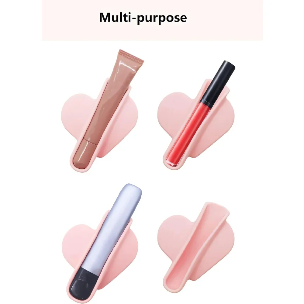 Versatile Self-Adhesive Silicone Lip Gloss Holder Phone Case