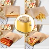 12Pcs Reusable Toaster Bag Non-Stick Bread Baking Bag Sandwich Bags Toast Microwave Heating Pastry Tools 17X19cm 5