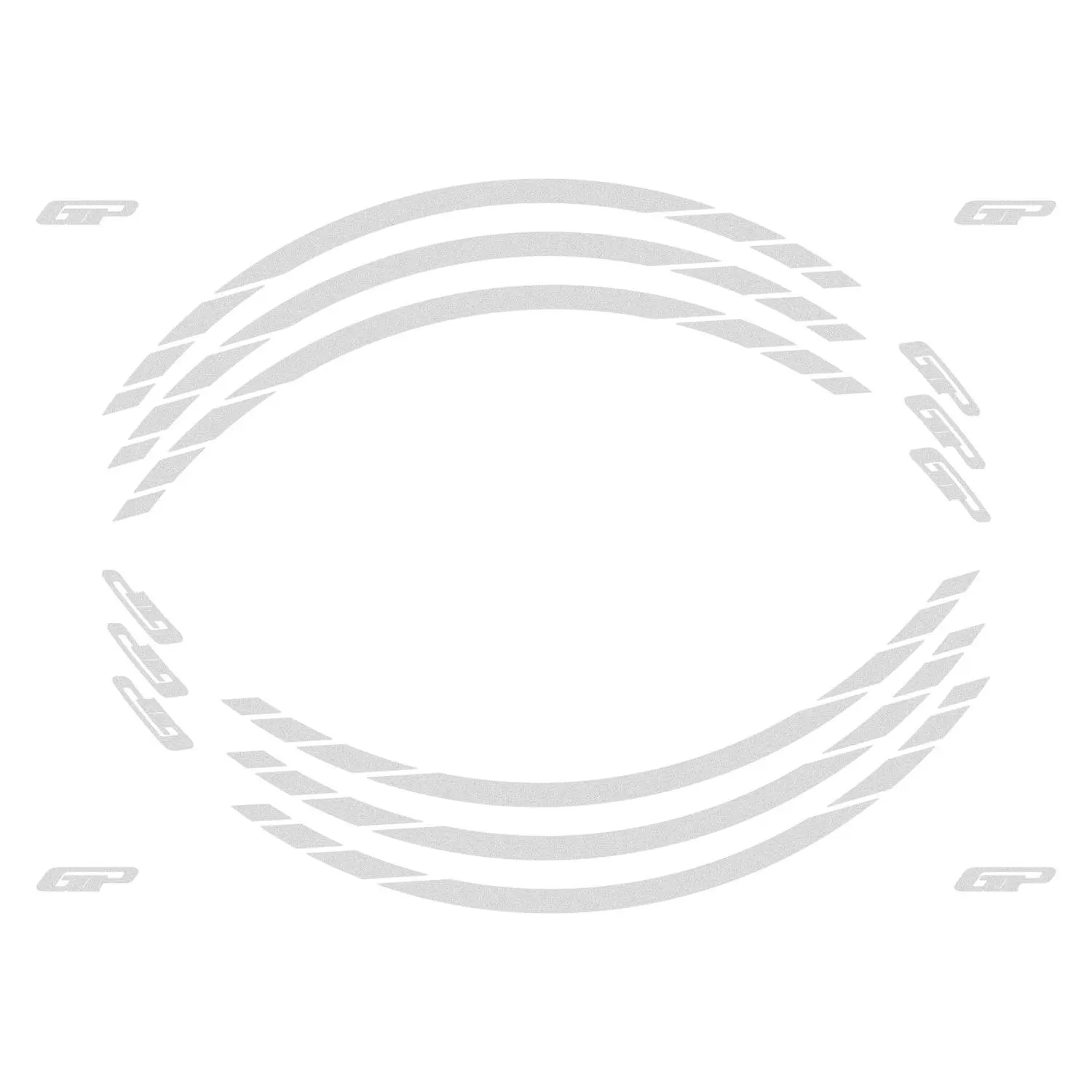 

GP Composite For Universal Single Rim Strip Metallic Gray 18"