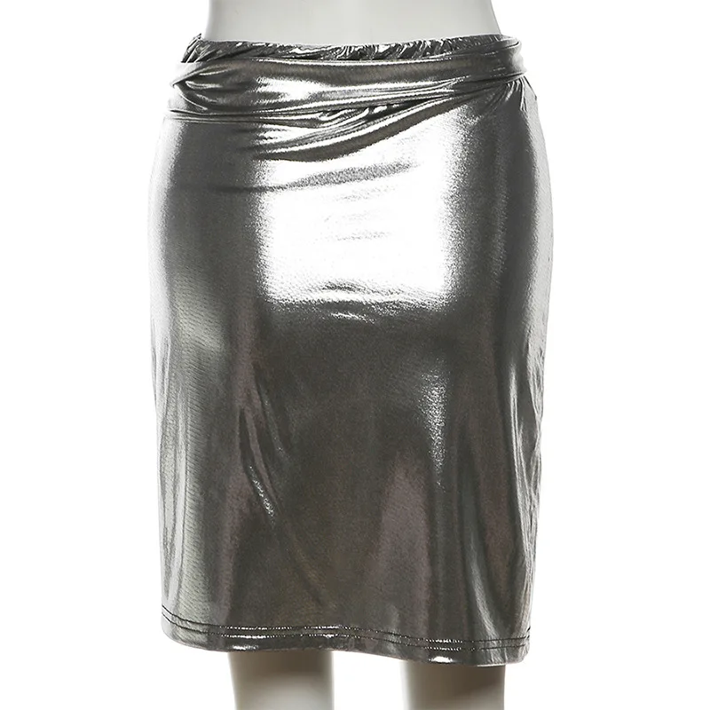BKLD 2024 Autumn Y2k Clothes Women New Sexy Streetwear Fashion Split High Waist Skirts For Woman Solid Color Nightclub Outfits