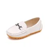 Spring Autumn New Soft Soles with Black White Children's Leather Shoes Boys Girls Comfortable  Daily Kids Sandals High Quality