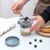 1pcs Overnight Oats Container Milk Fruit Salad Food Storage Glass Jars Portable Cereal Breakfast Cups Water Bottle Kitchen Item 3