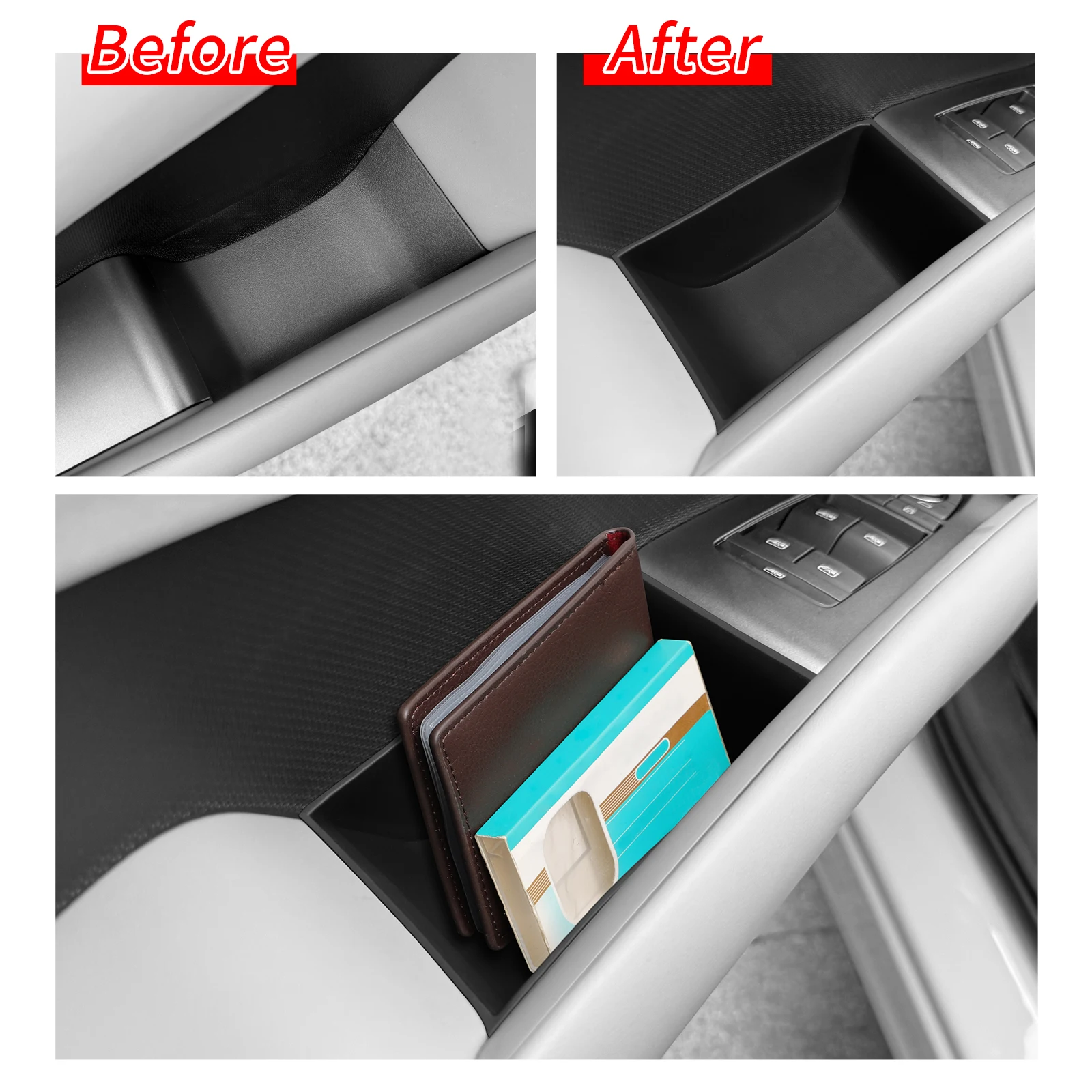 BYD Atto 3 / Yuan Plus Door Handle Storage Box Tray Set view 4