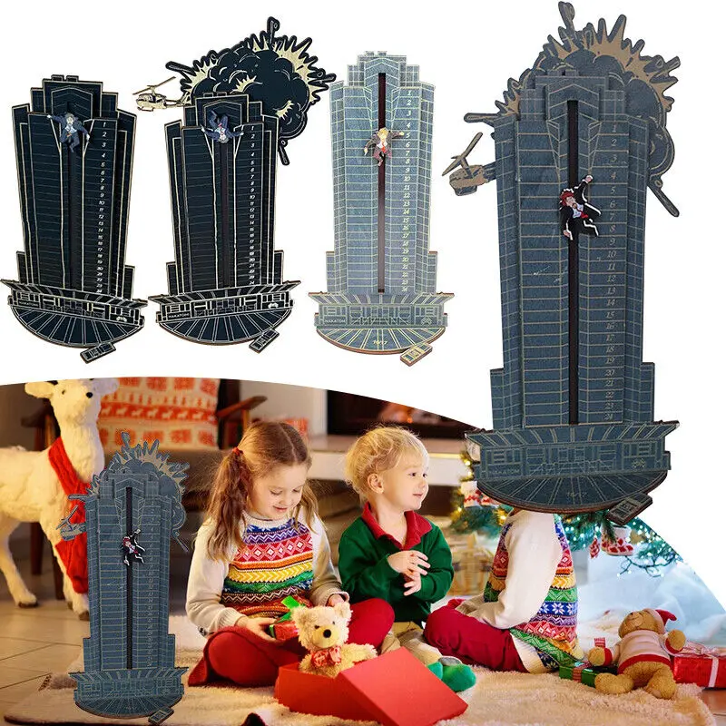 Christmas Advent Calendar Deadly Advent Calendar Hans Gruber Dropped Nakatomi Plaza Home Wooden Ornament Christmas Festive Decor
