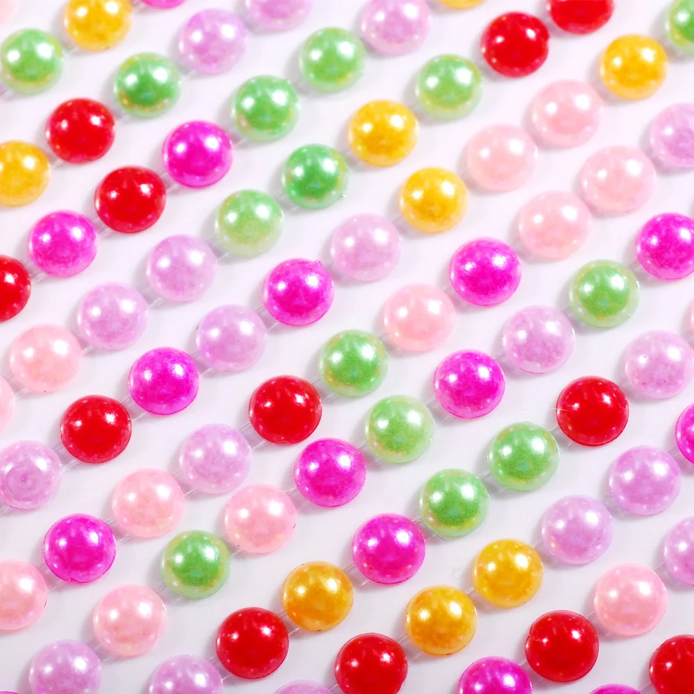 New Scrapbook Imitation Pearl Sticker Acrylic Diamond Adhesive Accessories Party Party Decorative Nail Art Supplies 3/4/5/6mm cartoon stickers,decorative stickers,self adhesive stickers,custom stickers,stationery stickers,anime stickers,air blower vacuum,paper stickers,adhesive stickers,decorative labels stickers