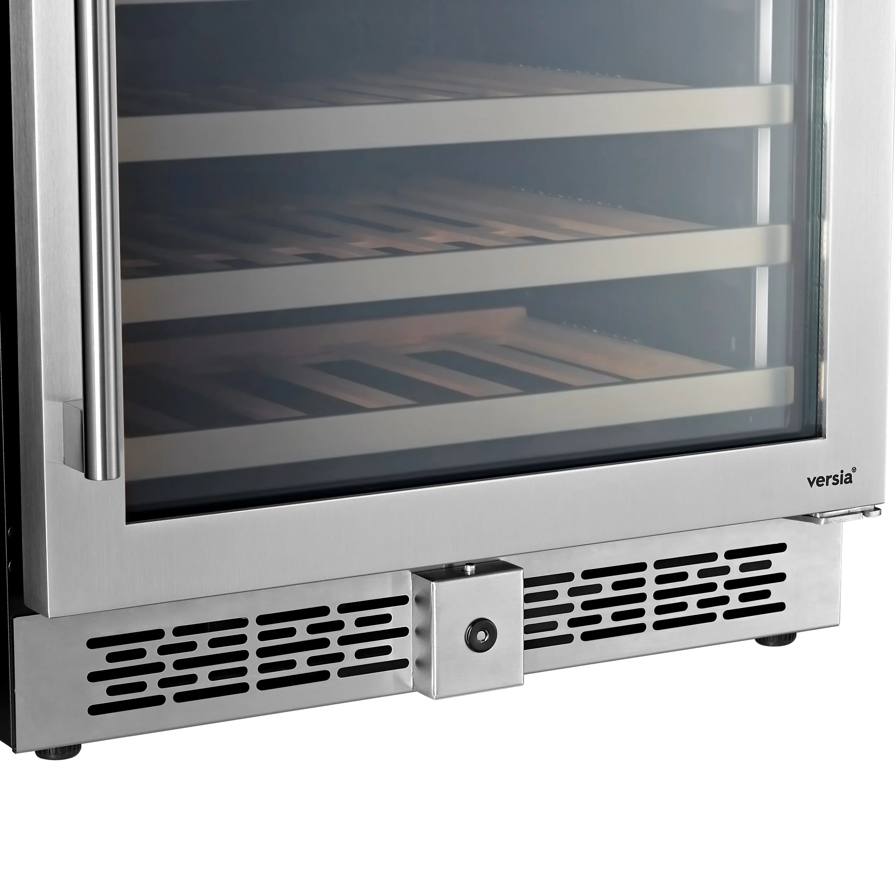 Wooden Cabinet Wine Refrigerator Glass Door Household Fridge Dual Zone Build in Wine Cooler