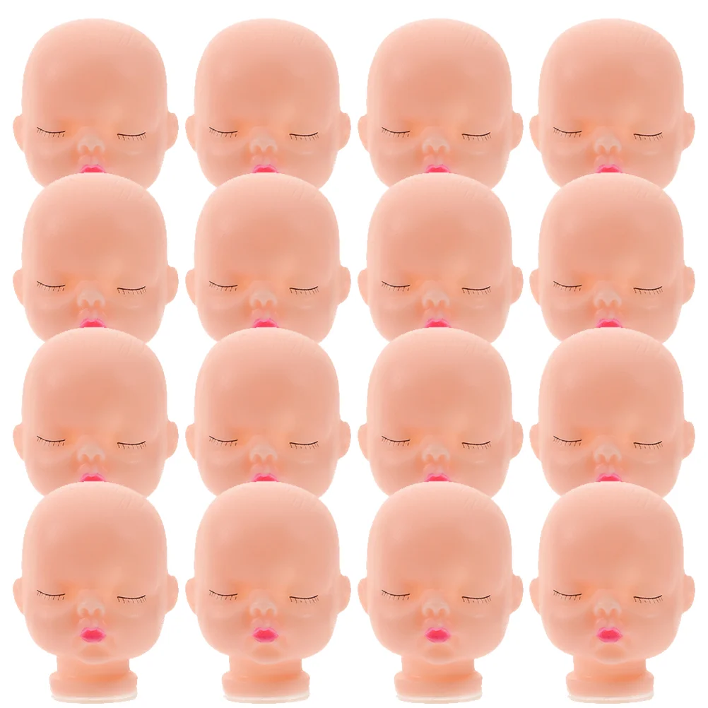 20Pcs Vinyl Small Heads Keychain Heads Craft Making Heads DIY Supply