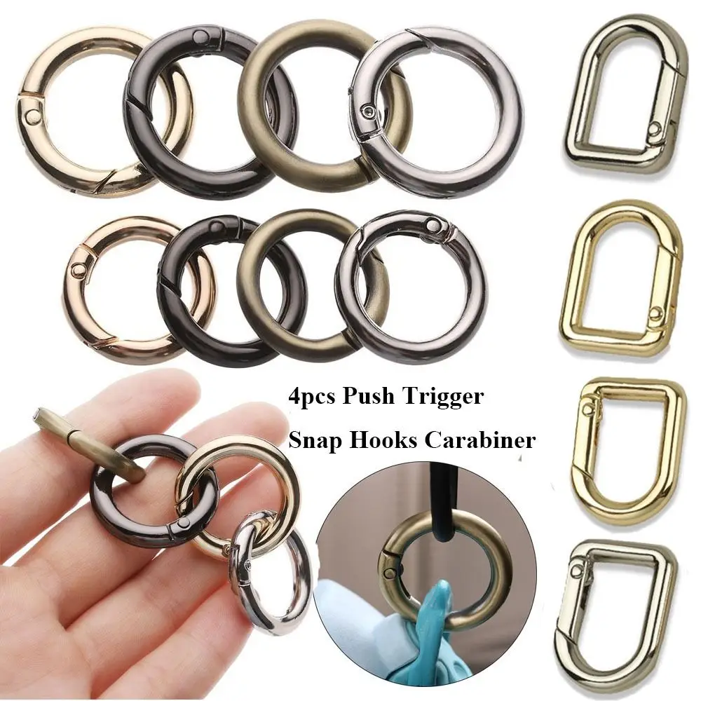 

Trigger Plated Gate Zinc Alloy Hooks Bag Belt Buckle Carabiner Purses Handbags Snap Clasp Clip Spring O-Ring Buckles