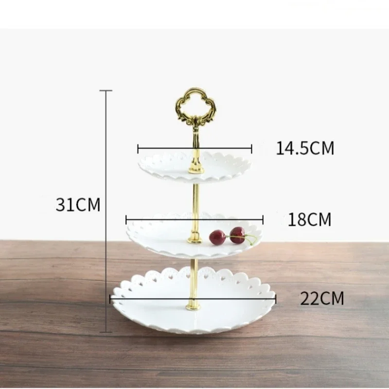3 Tier Cupcake Stand Fruit Plate Holder