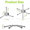 Wire Brush Cutter Trimming Head 6 Inch 3/6 Blade Lawn Mower Trimming Replacement Head for Cordless Trimmer Rotary Weeder Head 2