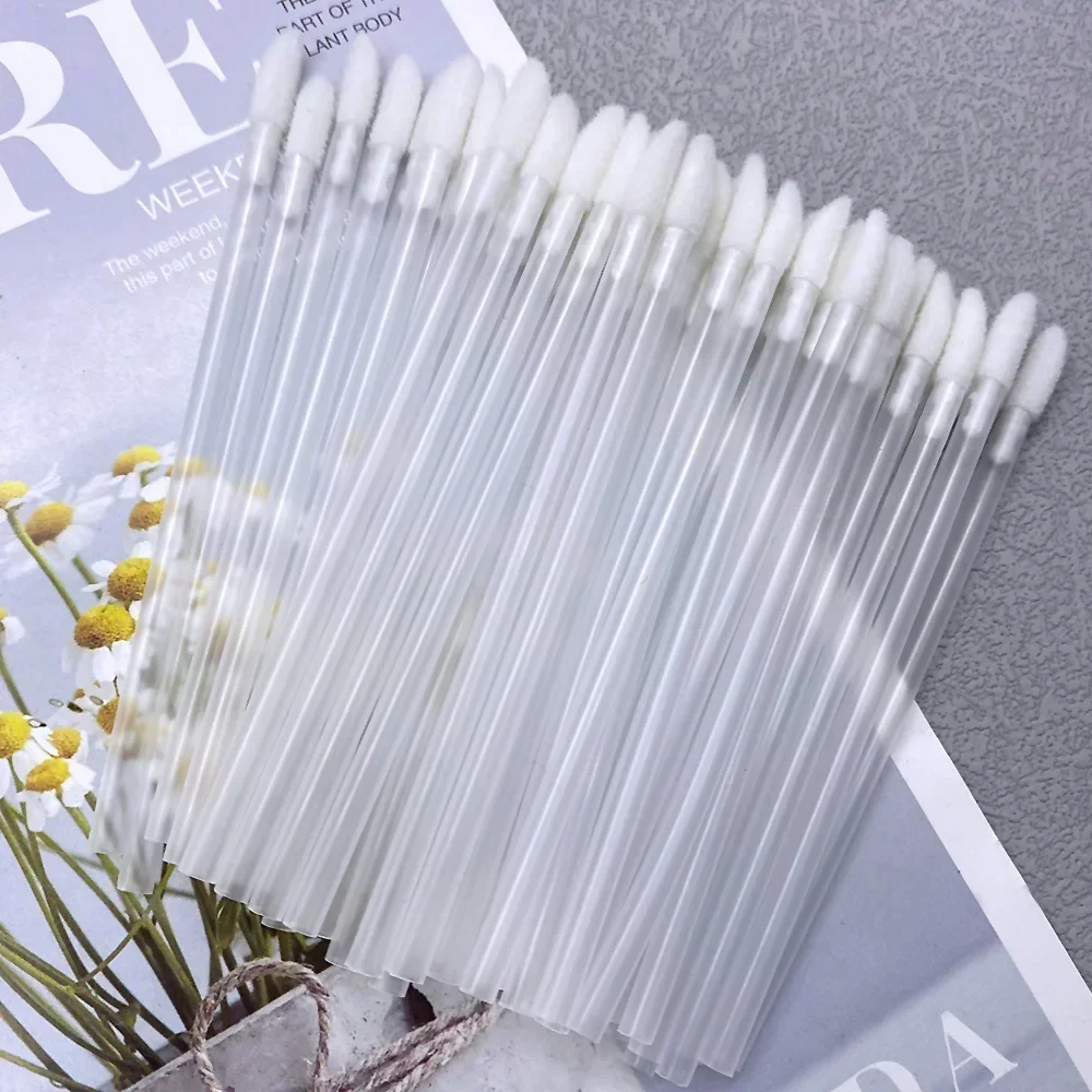 50/1000 PCS Disposable Lip Brush Women Accessories Wholesale Lipstick Gloss Wands Applicator Perfect Best Make Up Tool Hotting