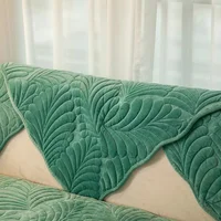 Nordic Soft Velvet Plush Quilted Sofa Towel Thicken Short Plush Sectional Sofa Cover Non-slip Couch Covers for Living Room 2