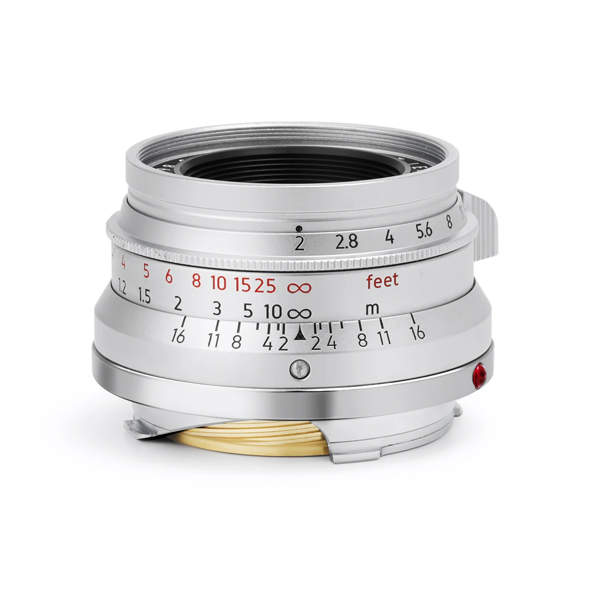 Light lens lab Lens 35mm F2 Silver Chrome for Leica Summicron M Eight