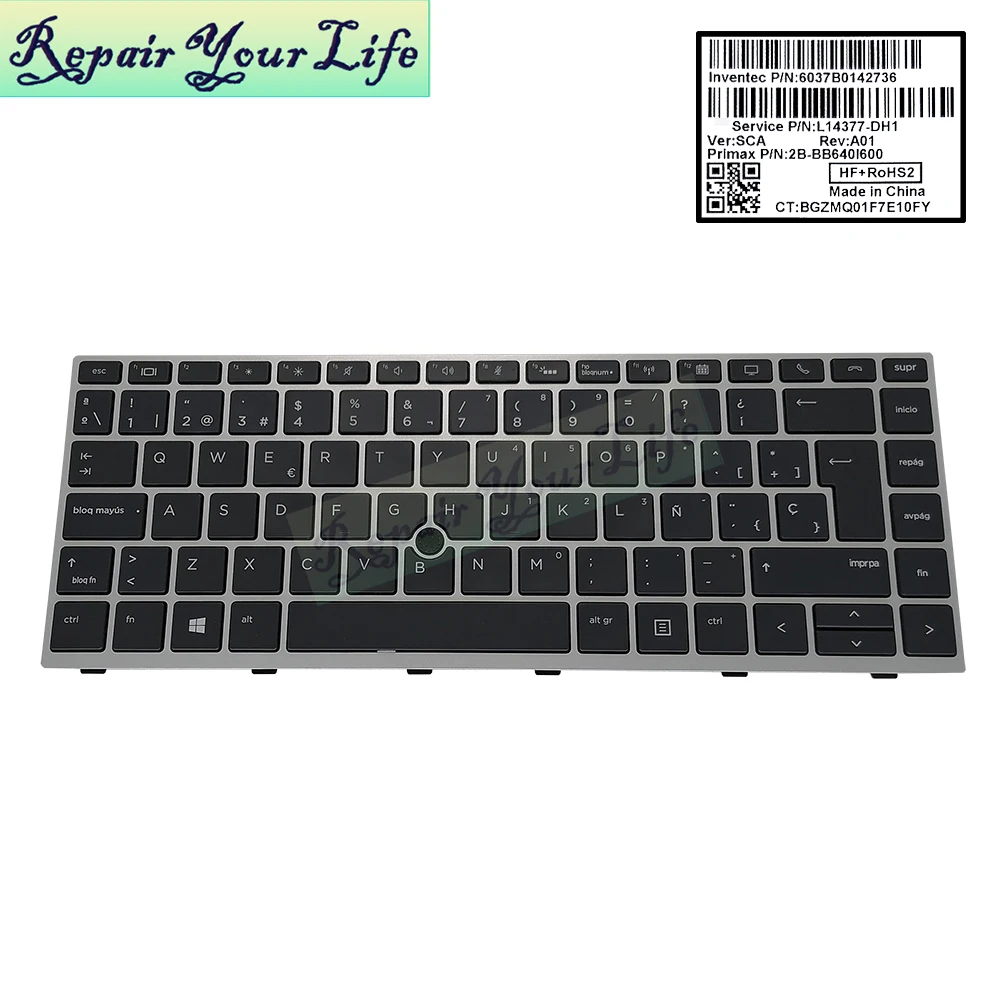 Voor HP Elitebook 840 G7 G8 845 G7 745 G7 G8 US Version Toetsenbord Met Achtergrondverlichting En Pointing Stick Voor HP Elitebook 840 G7 G8 845 G7 745 G7 G8 US Version Toetsenbord Met Achtergrondverlichting En Pointing Stick