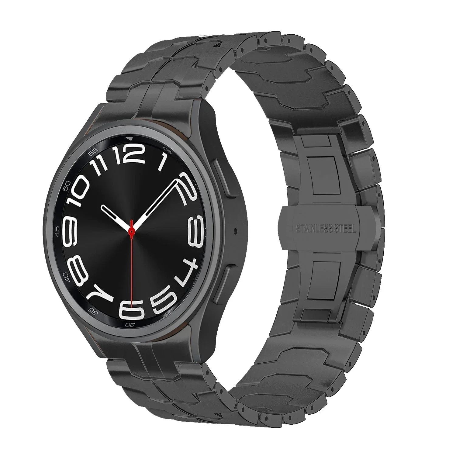 Titanium Color Stainless Steel No-Gaps Bracelet
