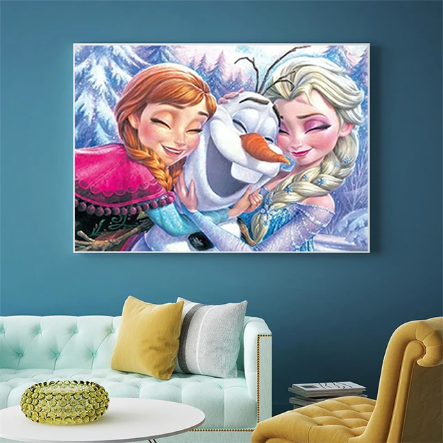 Peinture de diamant de la reine des neiges, Anna, Elsa, OlPG, broderie de  diamant, point de croix, kits de mosaïque faits à la main, artisanat de  décoration d'intérieur, bricolage, 5D - AliExpress