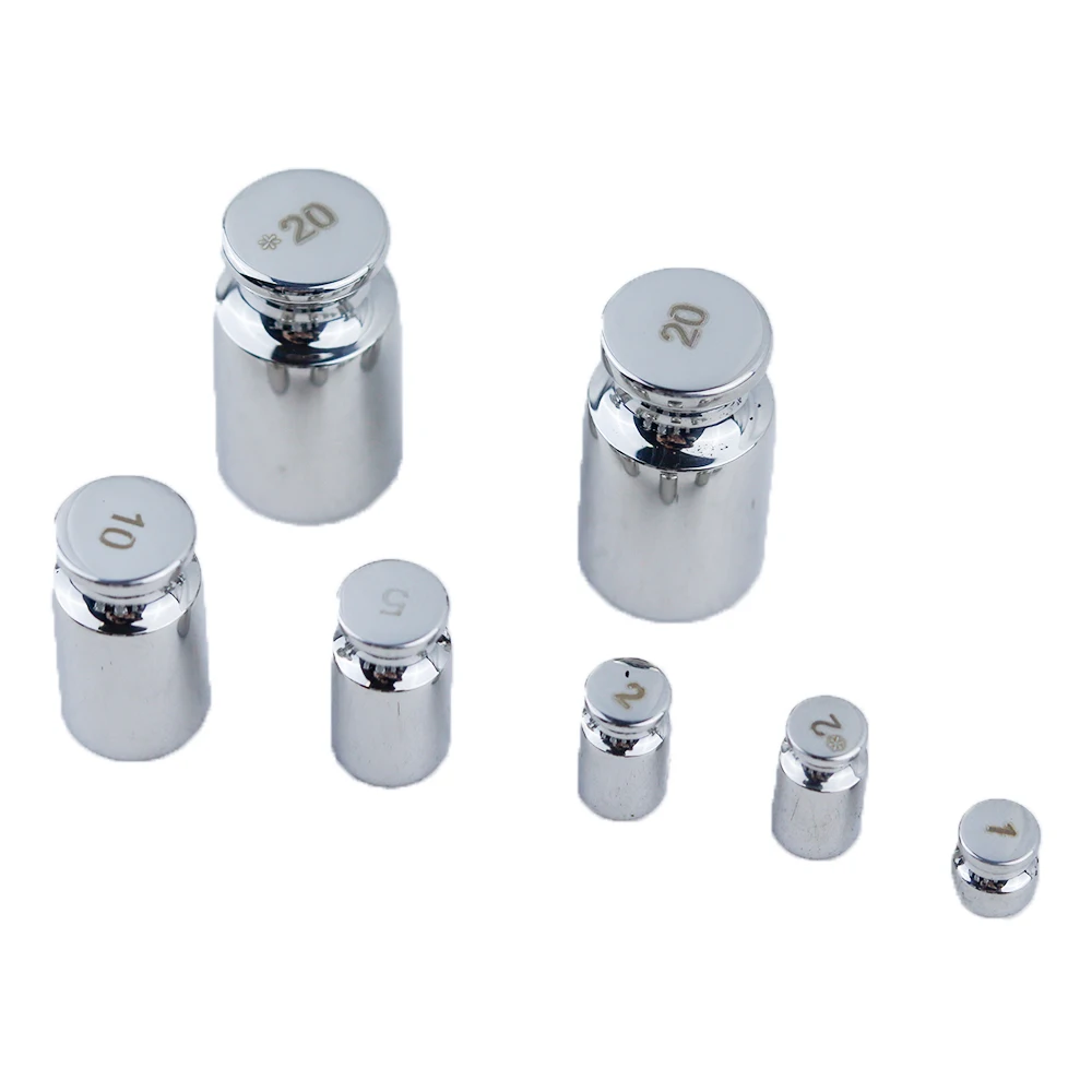 F1 Grade 23pcs 1mg-500g 304 Stainless Steel Digital Scale Calibration Weights Ki