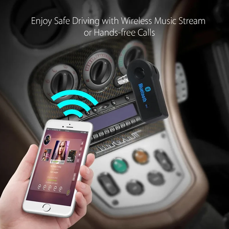 2 in 1 Wireless Bluetooth 5.0 Receiver Transmitter Adapter 3.5mm Jack for Car Music Audio Aux A2dp Headphone Reciever Handsfree