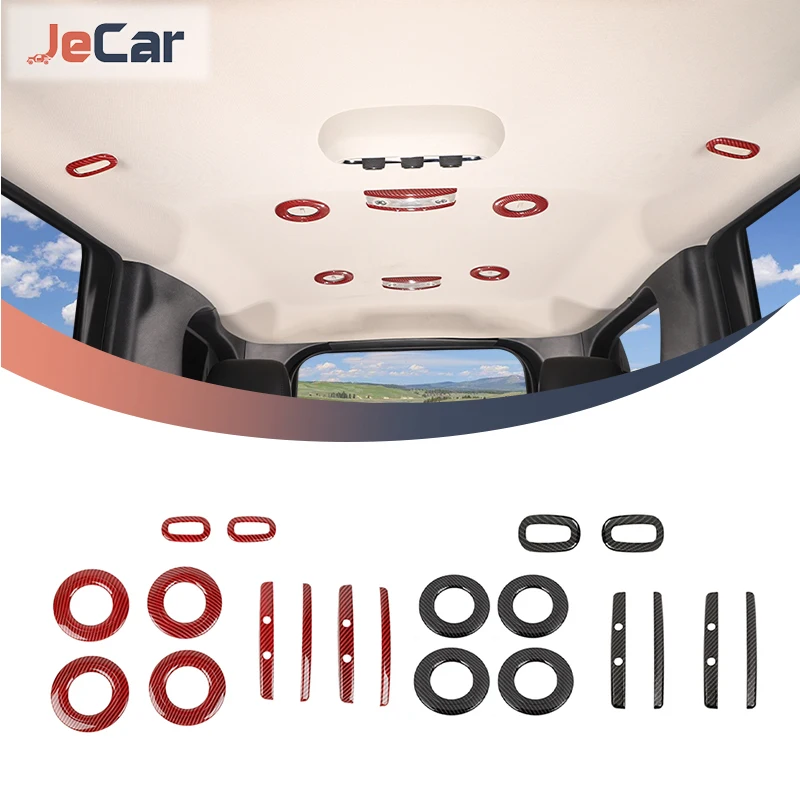 JeCarCarbonFiberCarRoofAirConditionerVentReadingLightSet