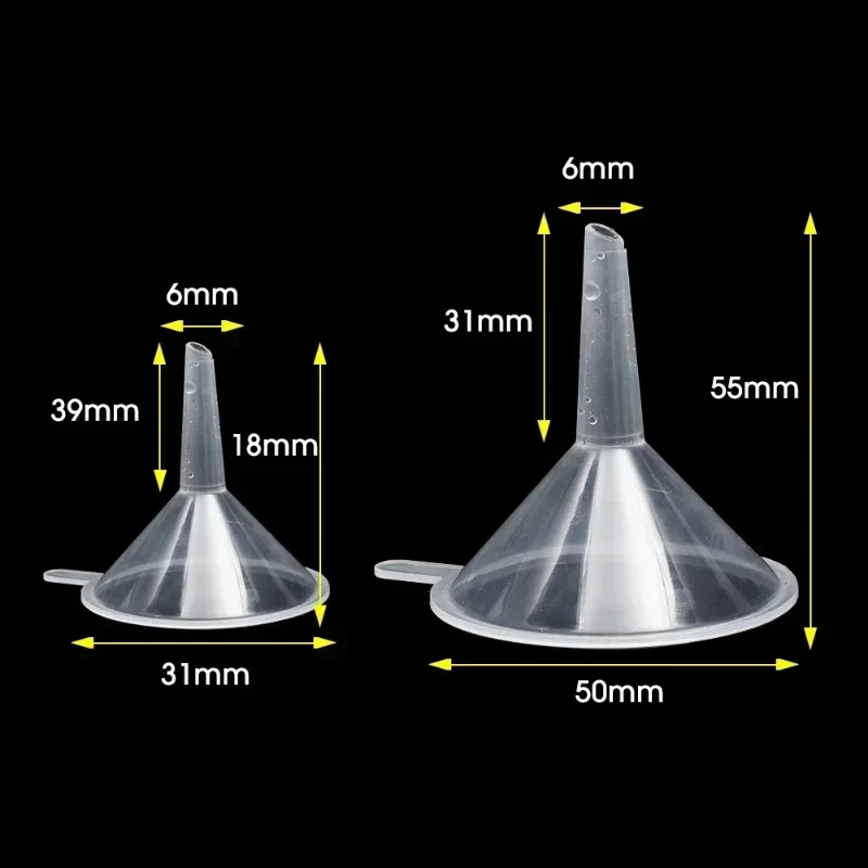 Beer Oil Funnel Mini Funnel Small Mouth for Liquid Oil Bottle Filling Perfumes Essential Oils Laboratory Dispensing