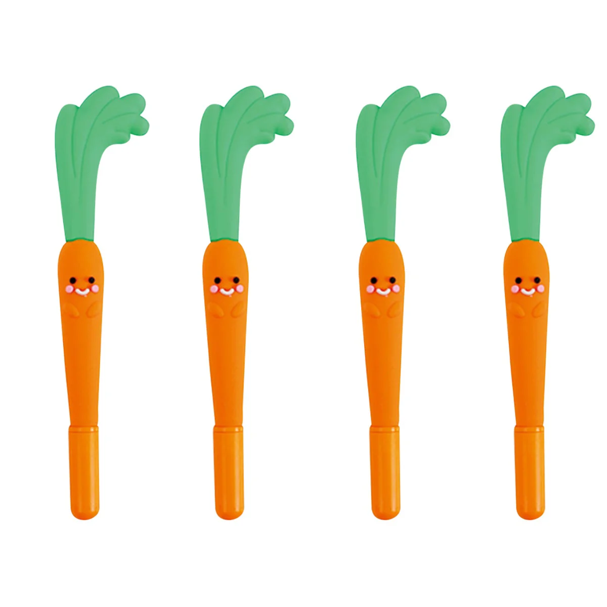 

4 Pcs Gift Pen Student Writing Pens Note Taking Carrot Come Gel Ink Adorable Harvest Toy