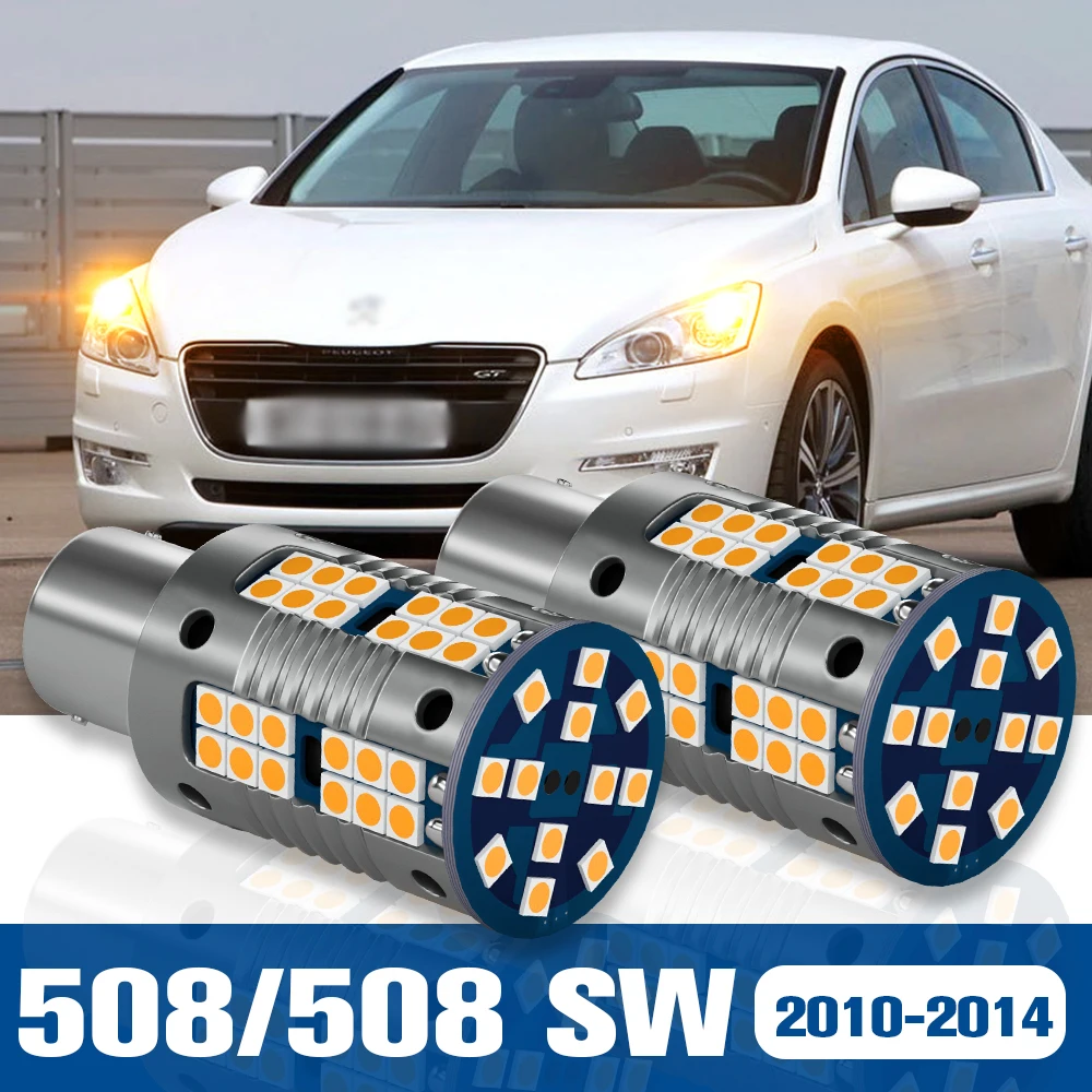

2pcs LED Turn Signal Light Blub Lamp Accessories Canbus For Peugeot 508 SW 2010-2014 2011 2012 2013