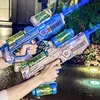Fully Automatic Water Gun Continuous Water High Capacity Lighting and Sound Effects Outdoor Water Playing Toy for Kid Mercury M2 4