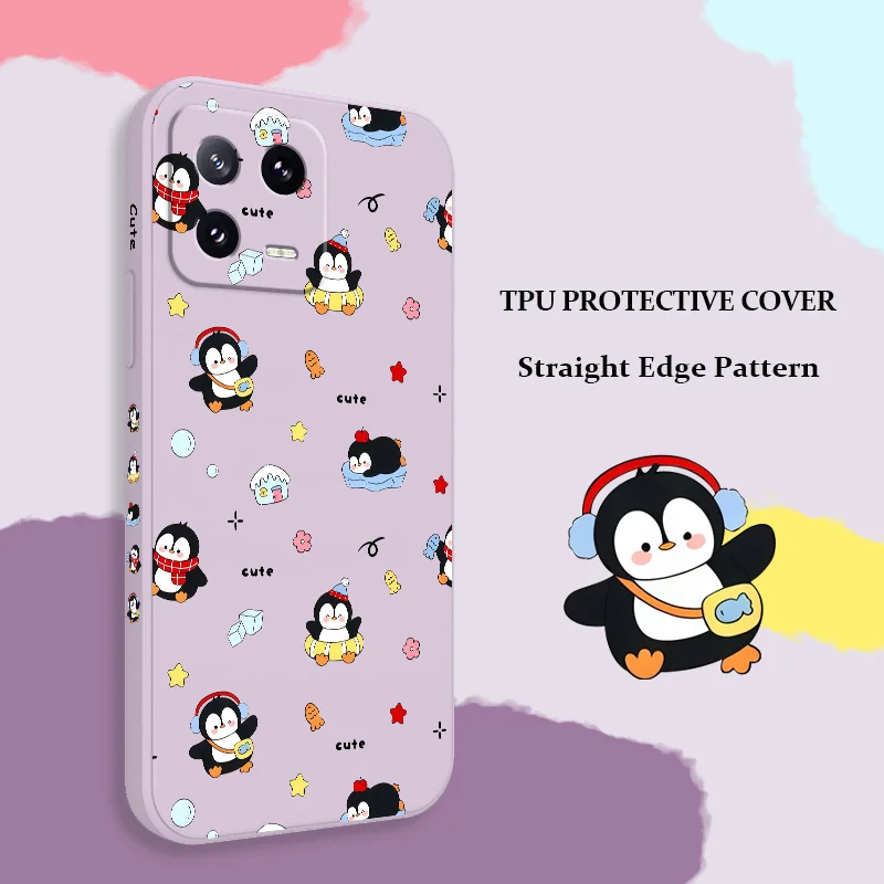 Adorable Penguin Silicone Phone Case - Fun and Durable Cover