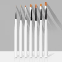 MAYCHAO 5/7pcs Nail Art Brush Kit Manicure Tool Gel Nail Polish Builder Liquid Powder Carving Gel Brush Nail Design Painting Pen 2