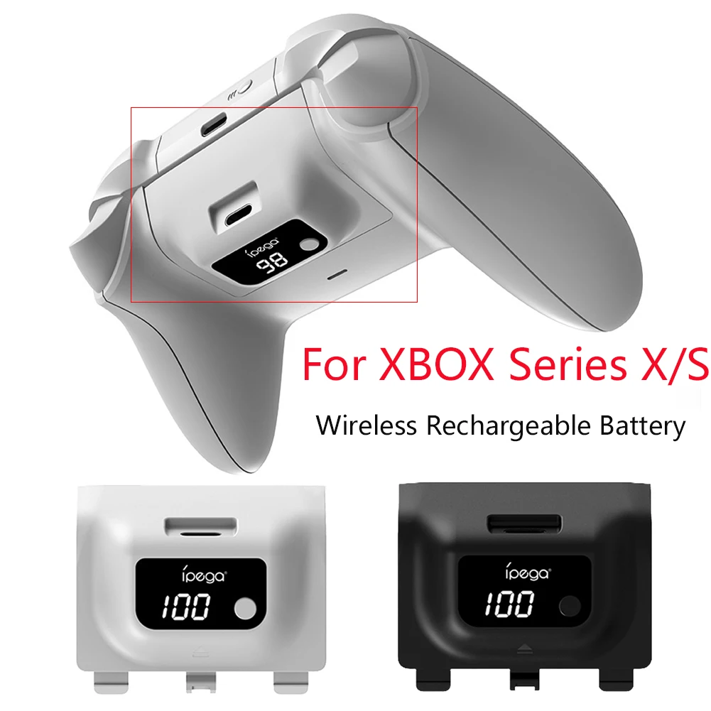 Wireless Rechargeable Battery 1400mAh Rechargeable Controller Battery Digital Display Compatible For Xbox Series X/Xbox Series S controller battery,gamepad battery,game console battery