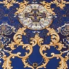 3 Pieces Blue Mattress Pad Sheet Set Paisley Blue Rufled Quilted FittedMattress Protector Include Bed Skirt with 2 Pillowcases 4