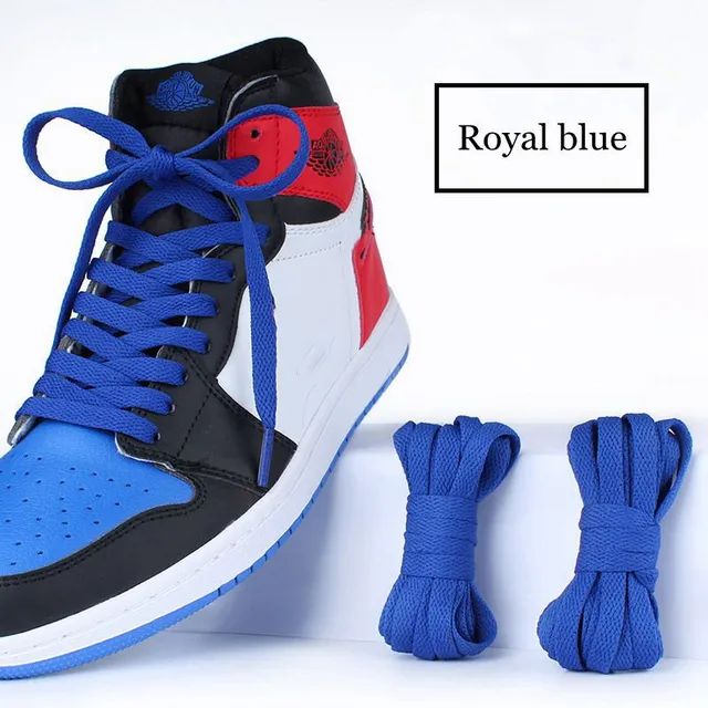 36Colors Flats Shoelaces For Air Force Tennis Shoe Laces Sneaker White Black Canvas Men Women Shoelace Basketball Shoes Strings Royal blue