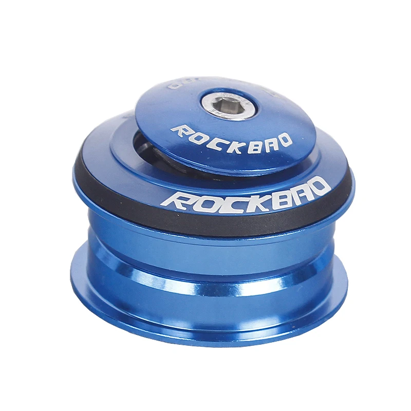 ROCKBAO-Bicycle Headset, 44mm 2 Bearing Clock, 1 1/8 for Road MTB Bike BMX Integrated Steering Parts for 28.6 Straight Tube Fork