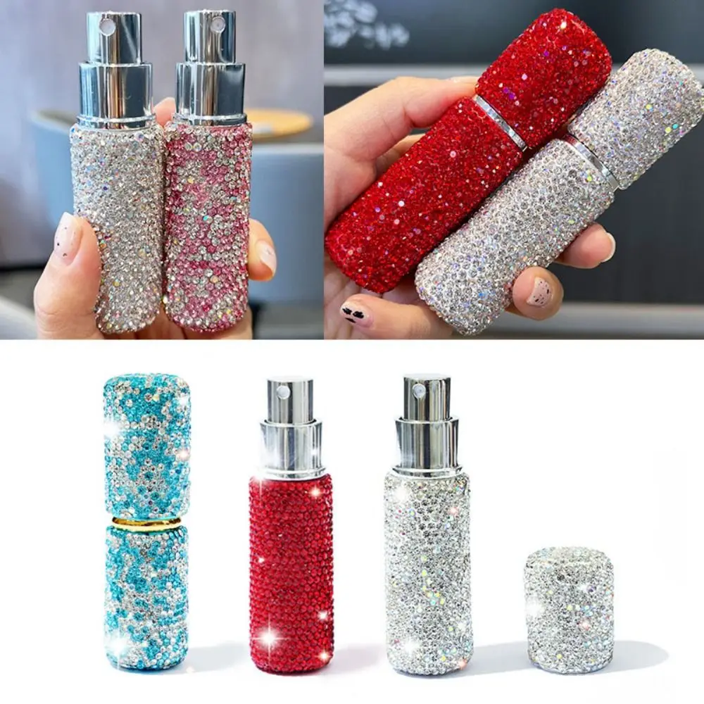 

10ml Atomizer Travel Sub-bottling Portable Mini Diamond Glass Refillable Perfume Bottle Spray Pump Empty Cosmetic Container