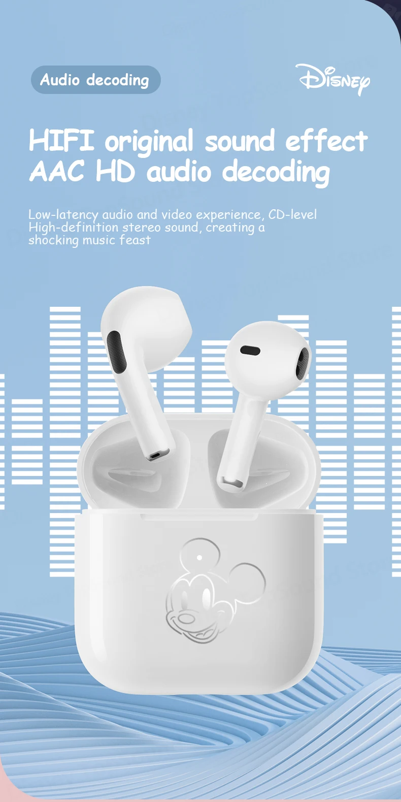 Écouteurs Bluetooth basses lourdes Disney LF918